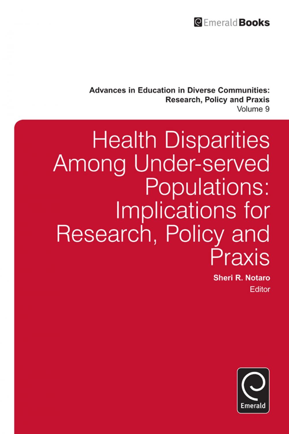 Big bigCover of Health Disparities Among Under-served Populations