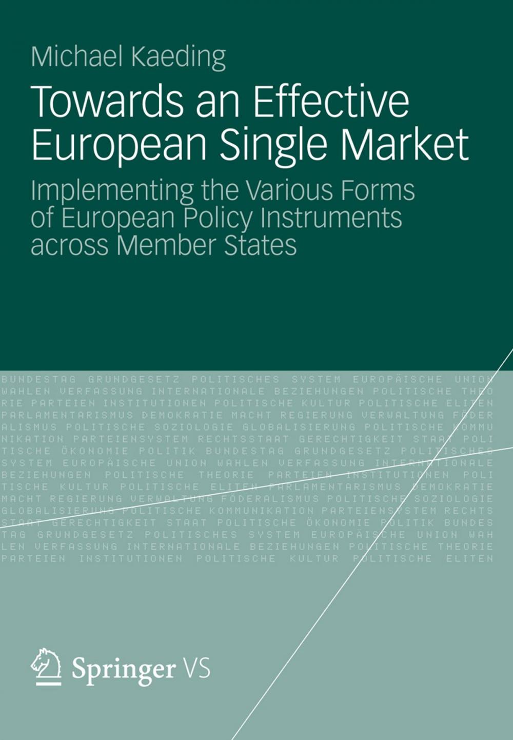 Big bigCover of Towards an Effective European Single Market