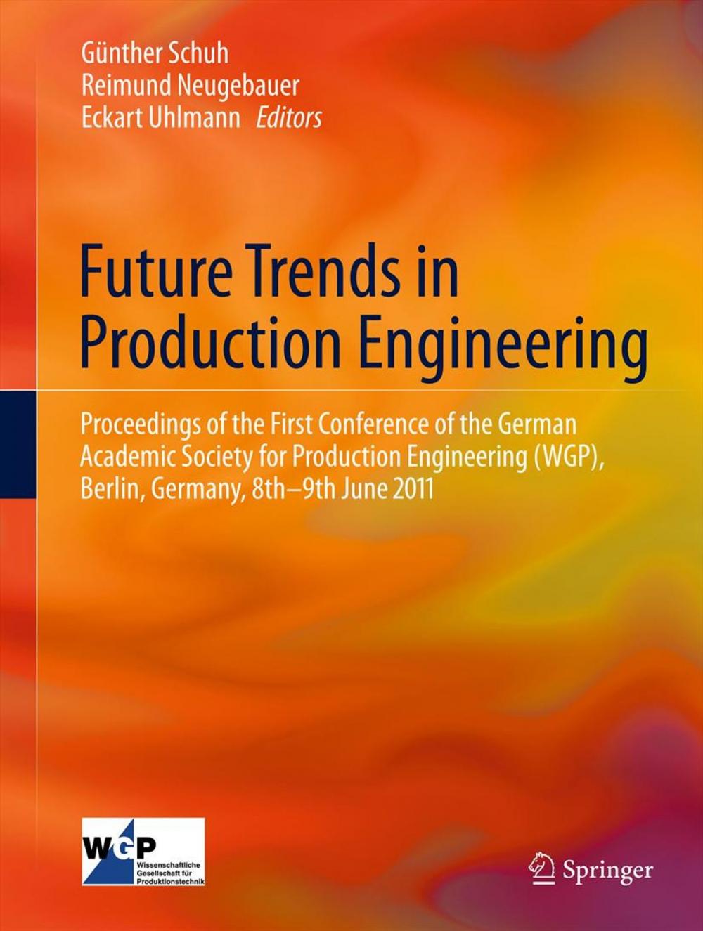 Big bigCover of Future Trends in Production Engineering