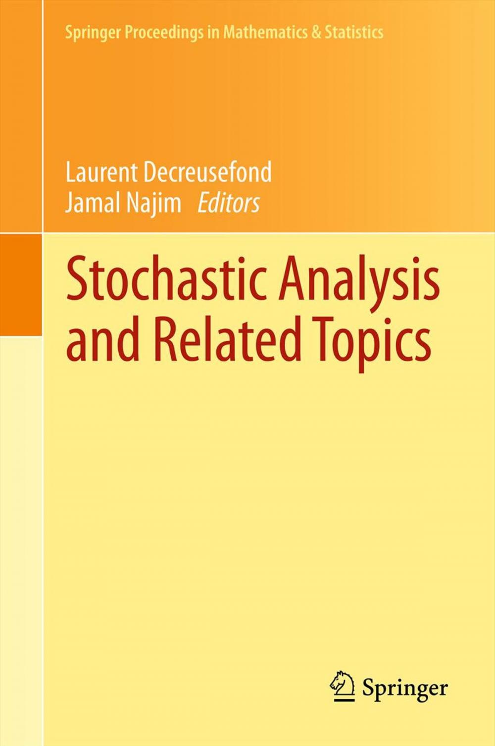 Big bigCover of Stochastic Analysis and Related Topics