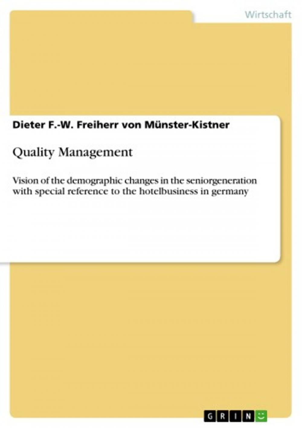 Big bigCover of Quality Management