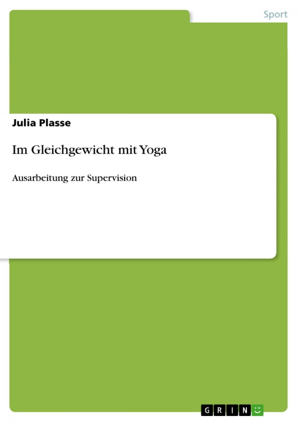 Big bigCover of Im Gleichgewicht mit Yoga