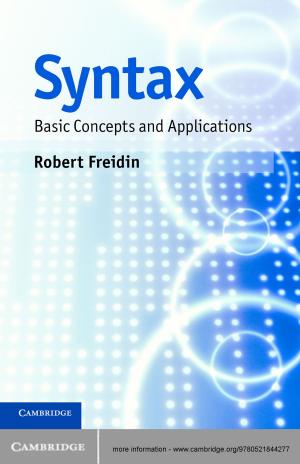 Cover of the book Syntax by Matthew E. Cross, Emma V. E. Plunkett