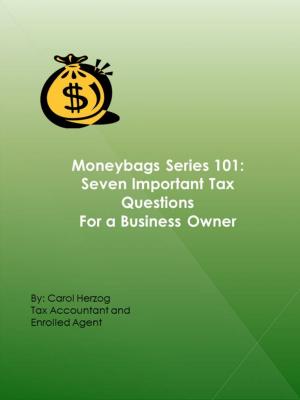 Cover of Moneybags Series 101: Seven Important Tax Questions for a Business Owner