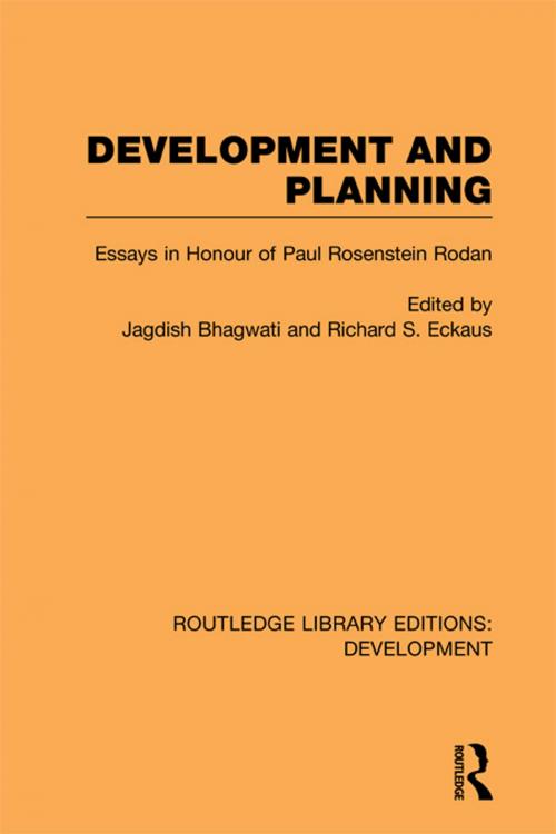 Cover of the book Development and Planning by , Taylor and Francis