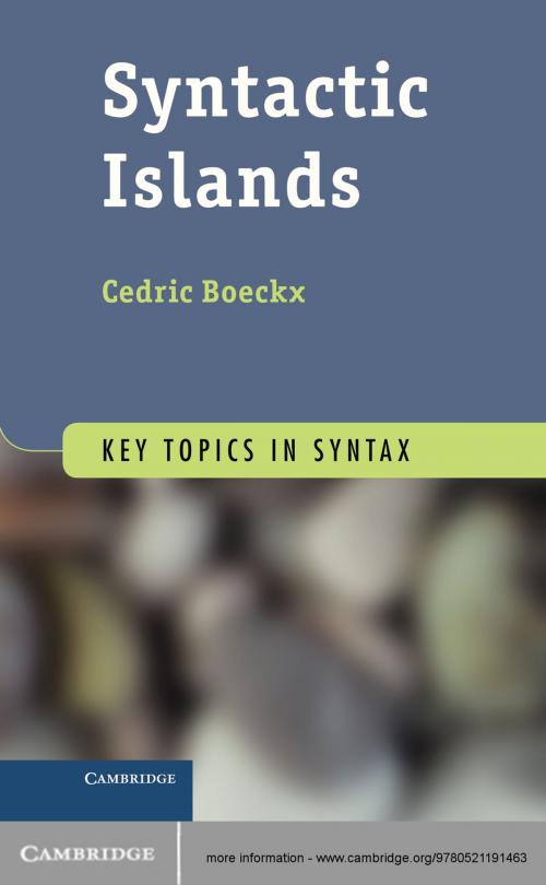 Cover of the book Syntactic Islands by Cedric Boeckx, Cambridge University Press