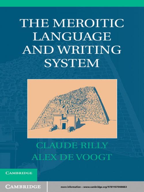 Cover of the book The Meroitic Language and Writing System by Claude Rilly, Alex de Voogt, Cambridge University Press