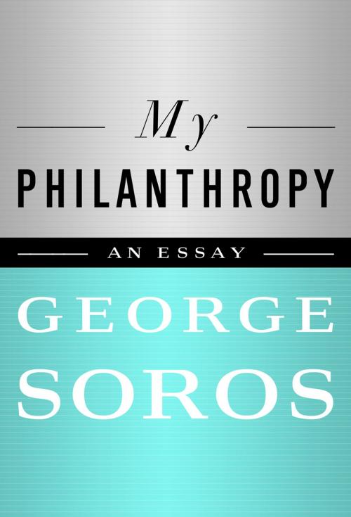 Cover of the book My Philanthropy by George Soros, PublicAffairs