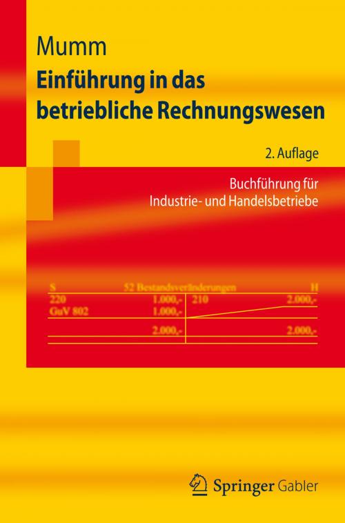 Cover of the book Einführung in das betriebliche Rechnungswesen by Mirja Mumm, Springer Berlin Heidelberg