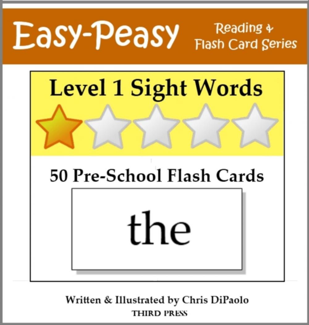 Big bigCover of Level 1 Sight Words: 50 Pre-School Flash Cards