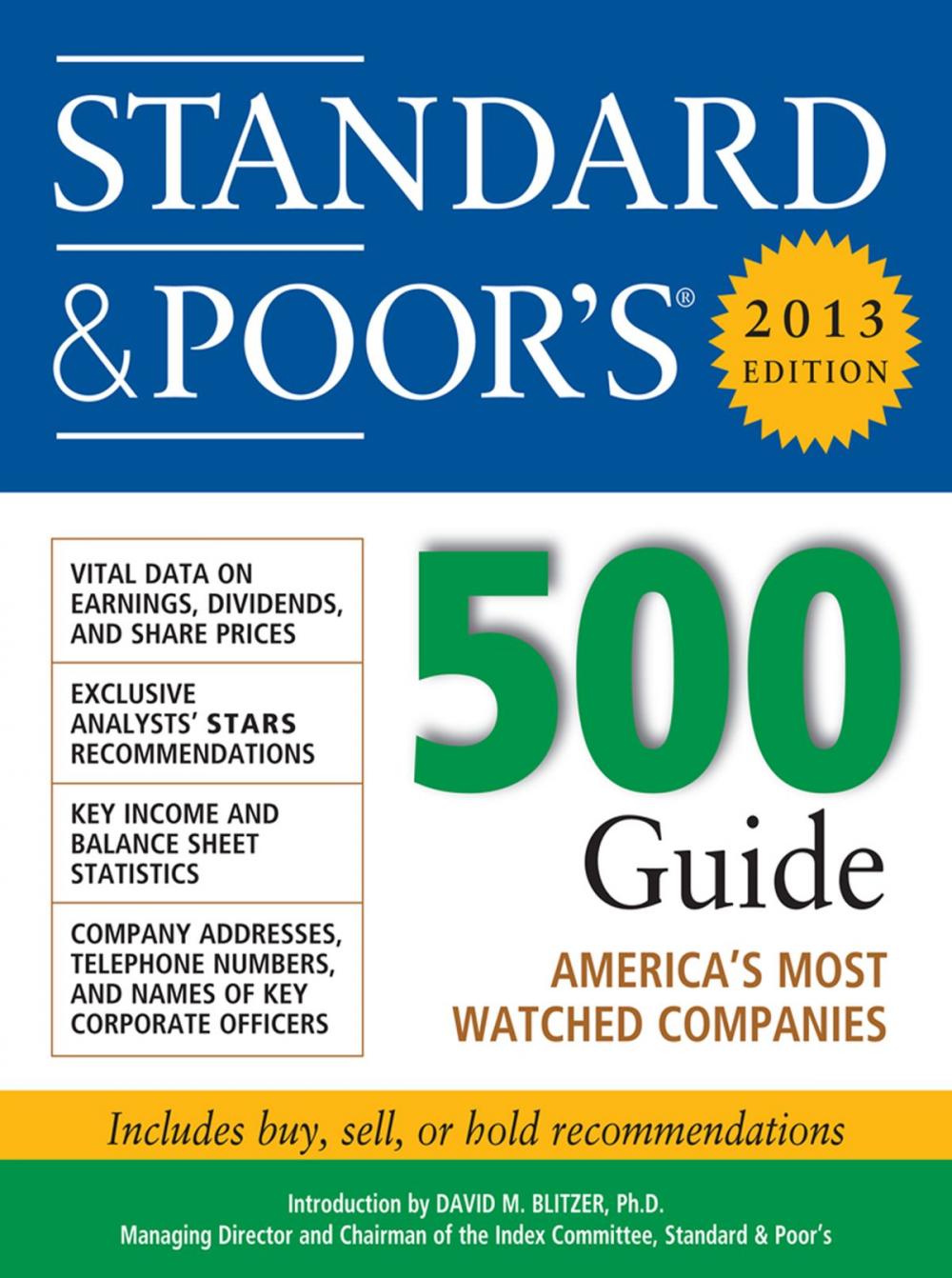 Big bigCover of Standard and Poors 500 Guide 2013