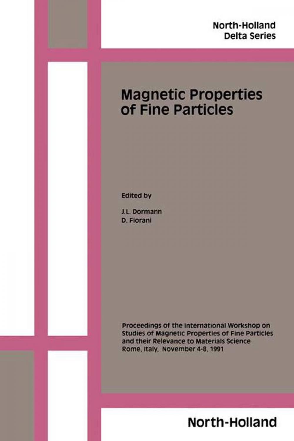 Big bigCover of Magnetic Properties of Fine Particles