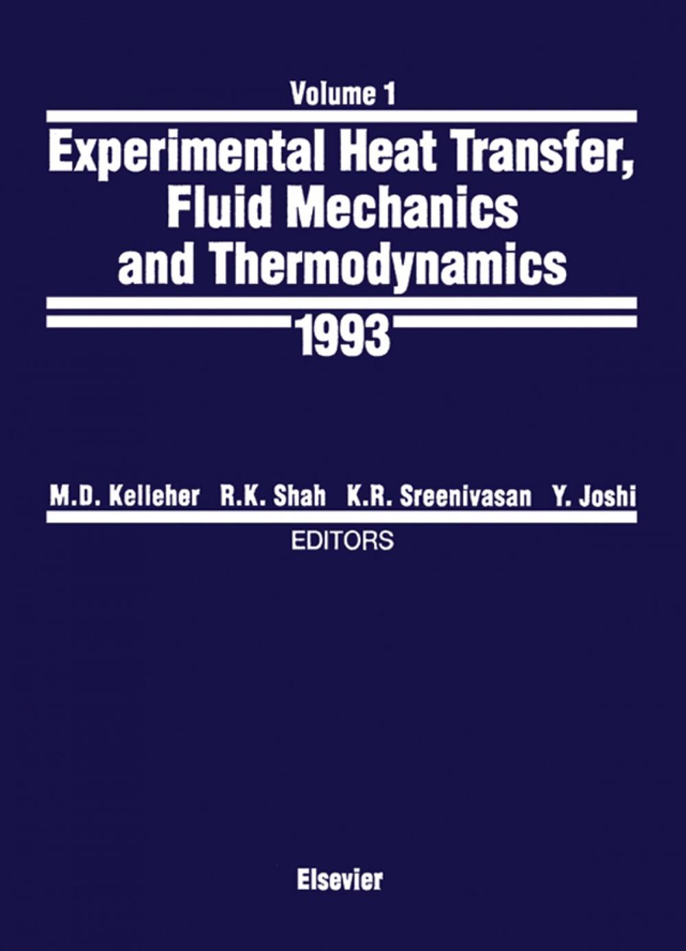 Big bigCover of Experimental Heat Transfer, Fluid Mechanics and Thermodynamics 1993