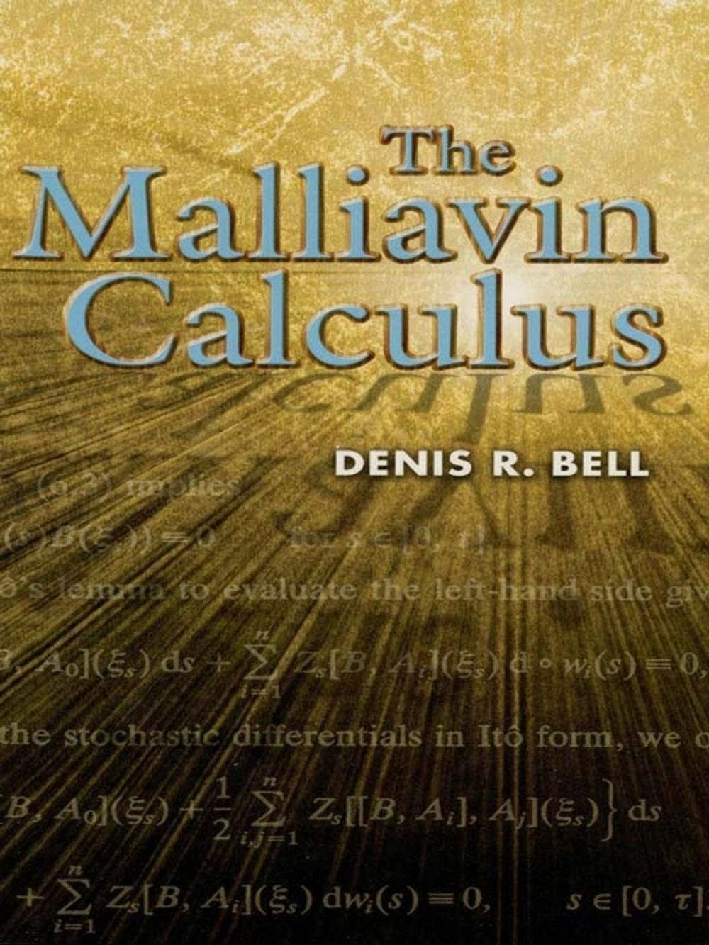 Big bigCover of The Malliavin Calculus