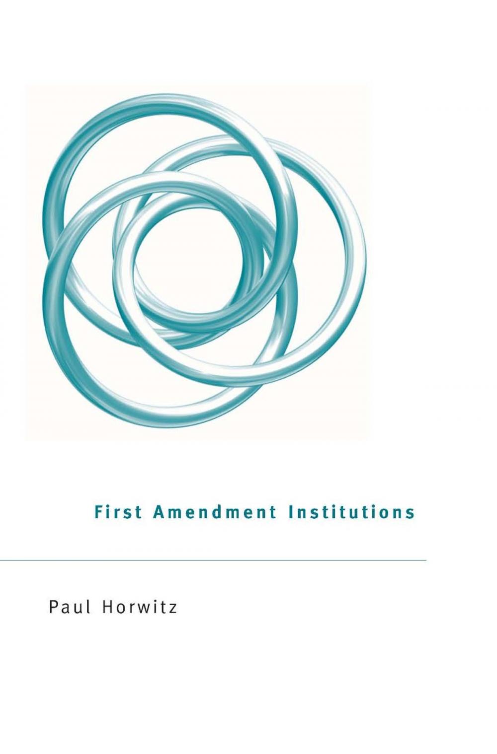 Big bigCover of First Amendment Institutions