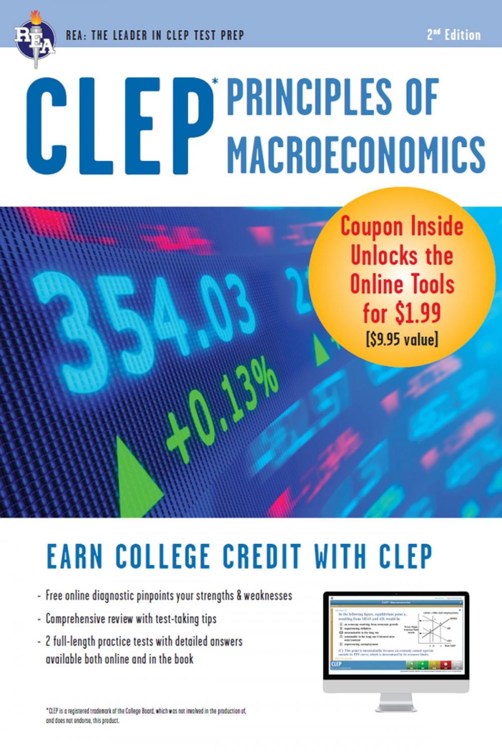 Big bigCover of CLEP Principles of Macroeconomics with Online Practice Exams