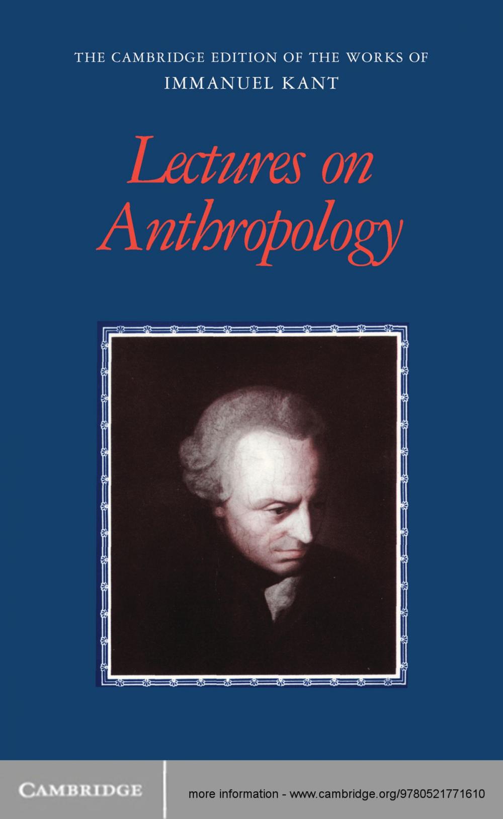 Big bigCover of Lectures on Anthropology