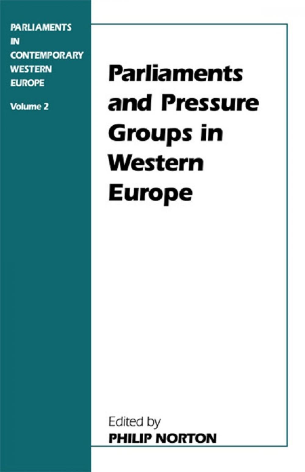 Big bigCover of Parliaments and Pressure Groups in Western Europe