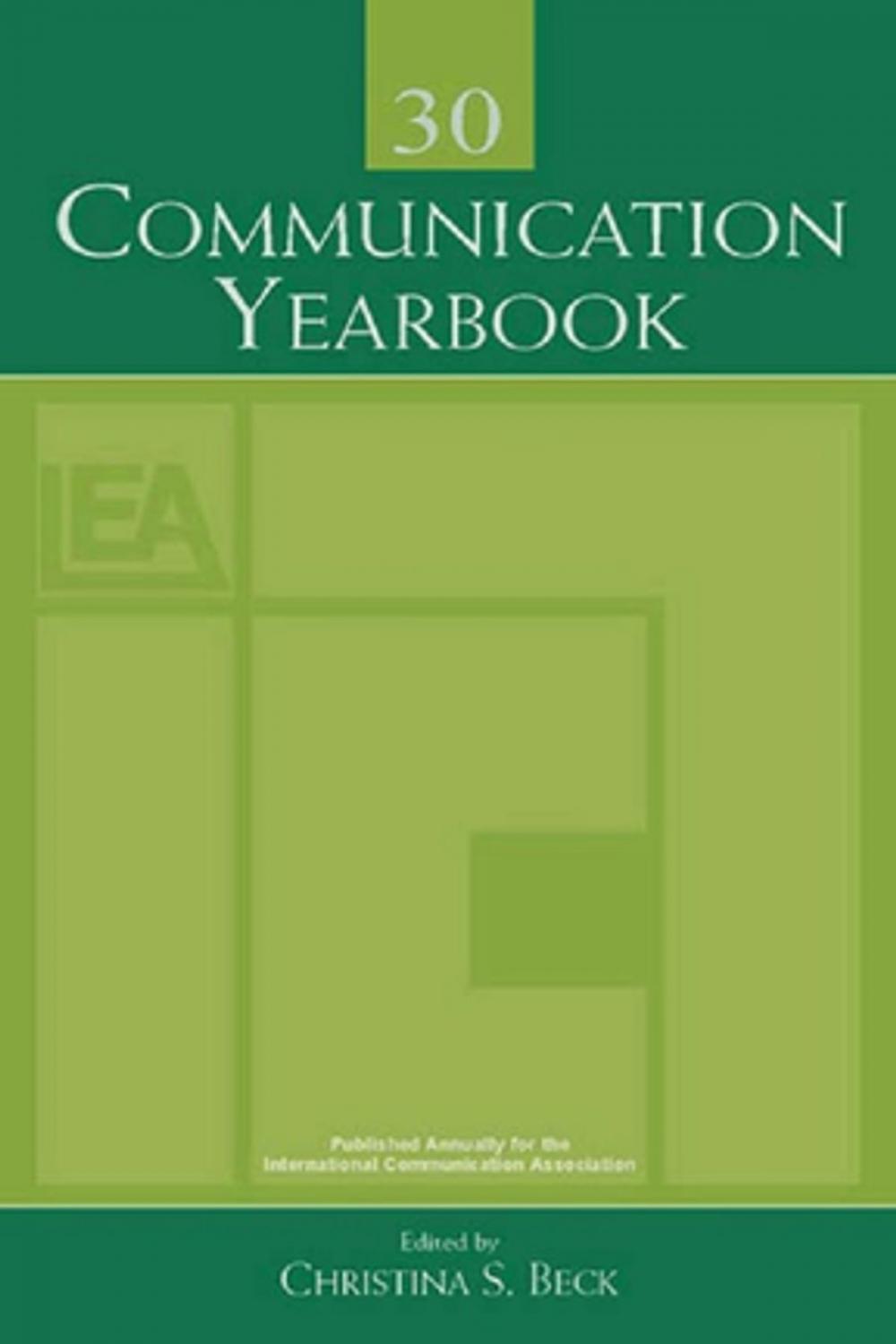 Big bigCover of Communication Yearbook 30