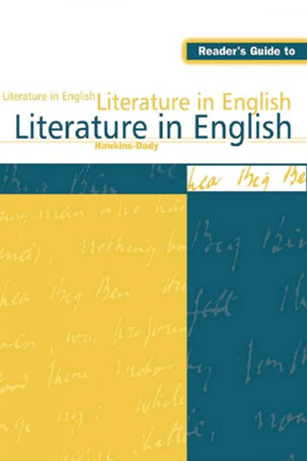 Big bigCover of Reader's Guide to Literature in English