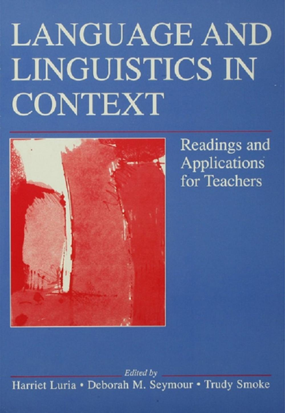 Big bigCover of Language and Linguistics in Context