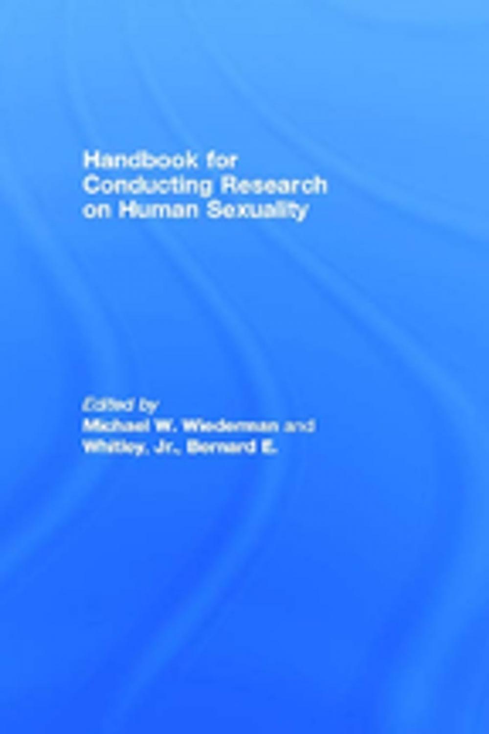 Big bigCover of Handbook for Conducting Research on Human Sexuality