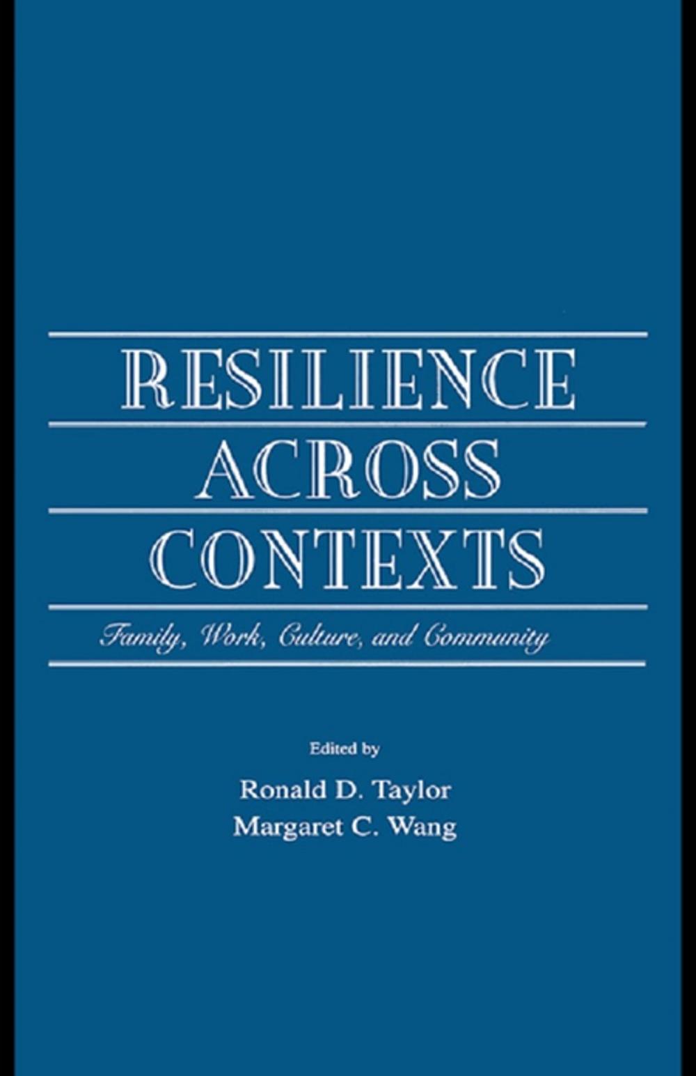 Big bigCover of Resilience Across Contexts