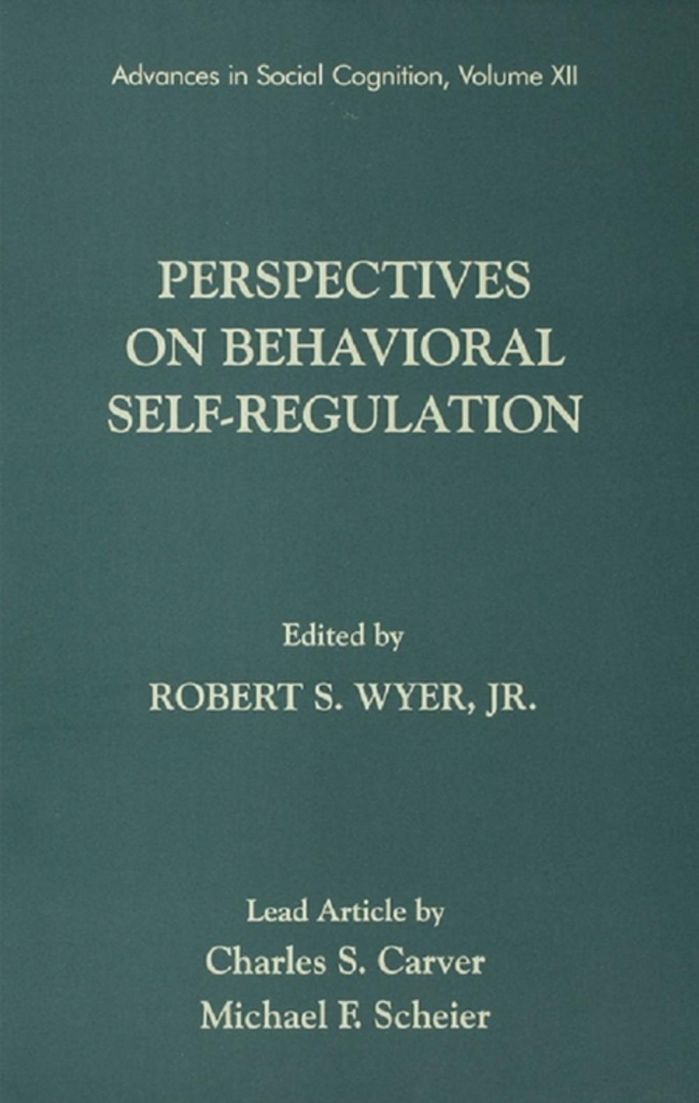 Big bigCover of Perspectives on Behavioral Self-Regulation