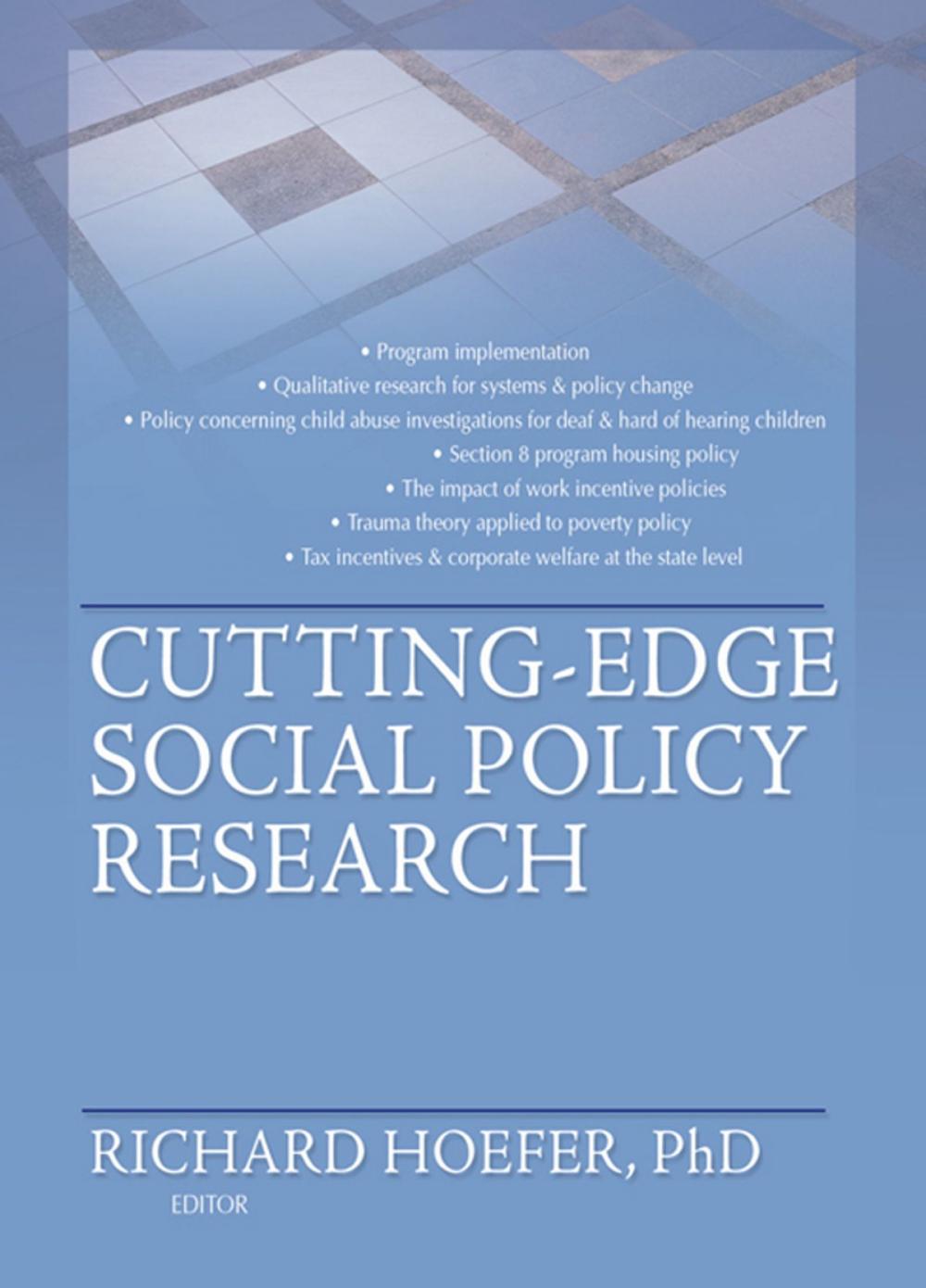 Big bigCover of Cutting-Edge Social Policy Research