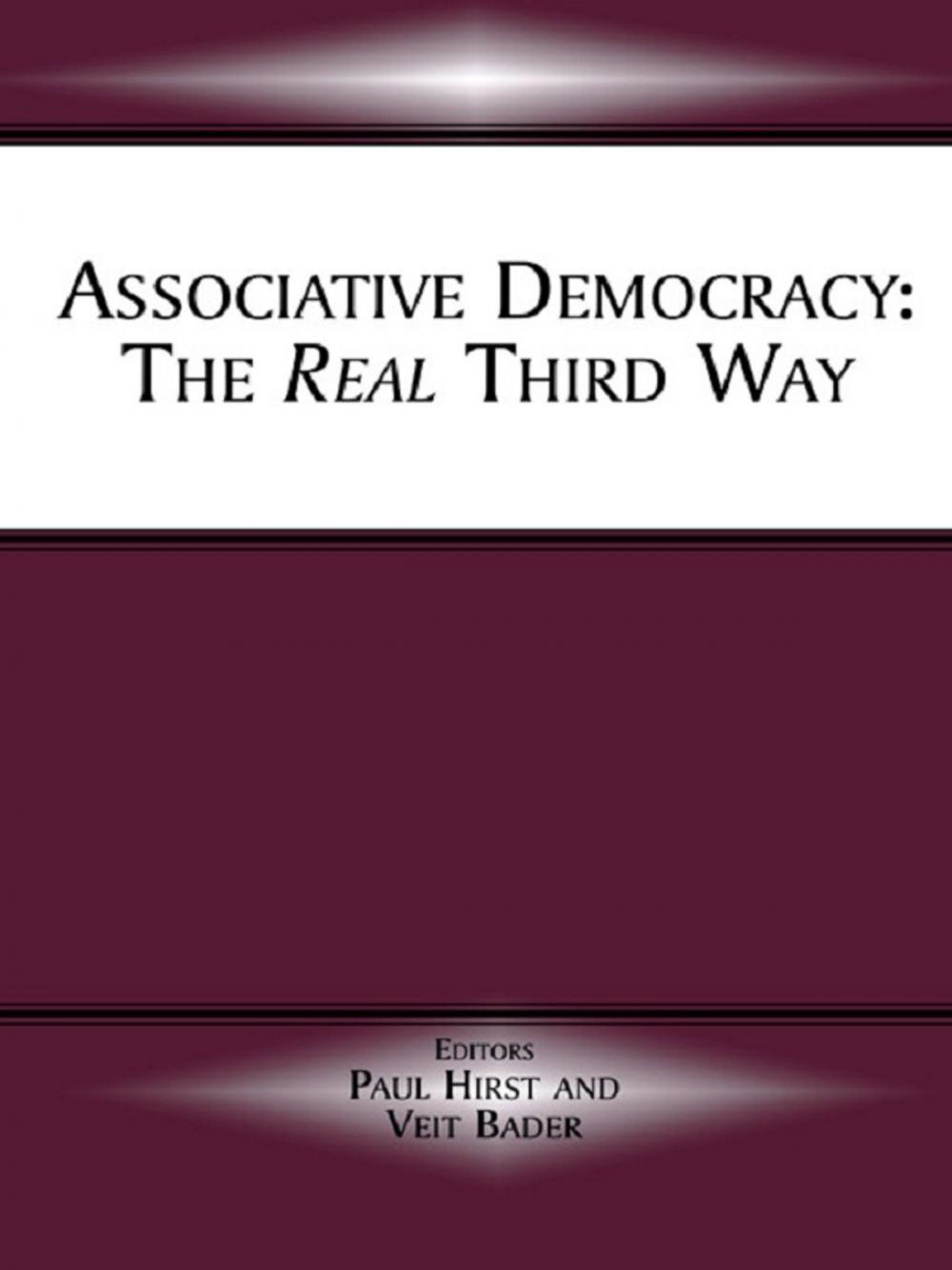 Big bigCover of Associative Democracy