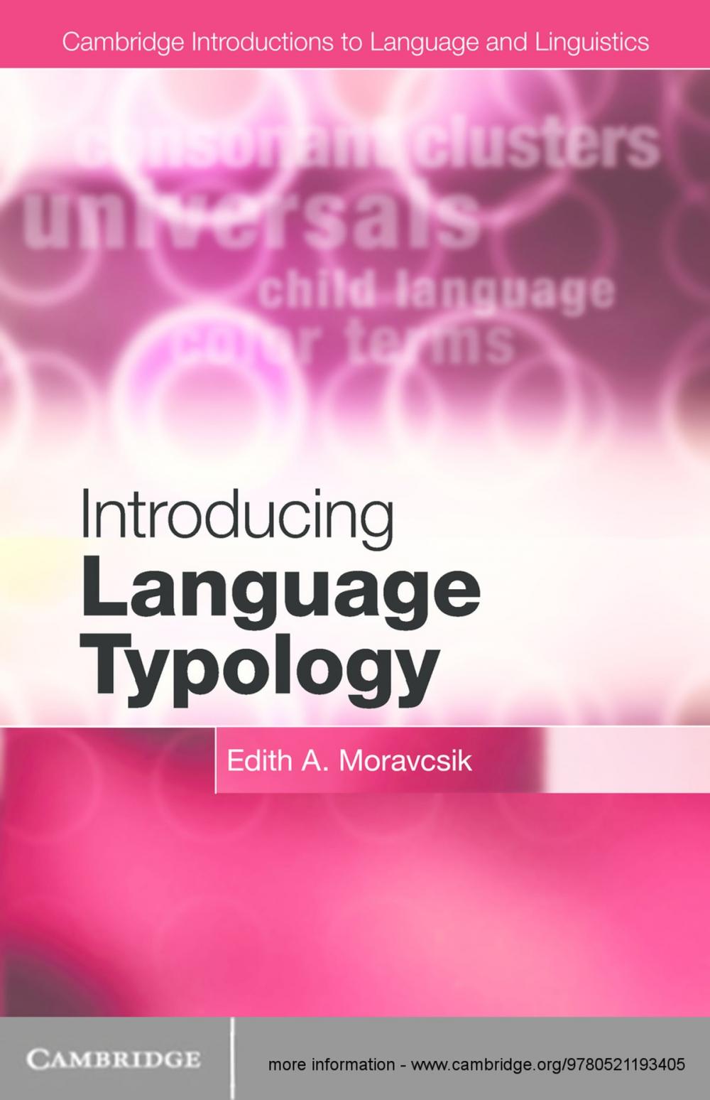 Big bigCover of Introducing Language Typology