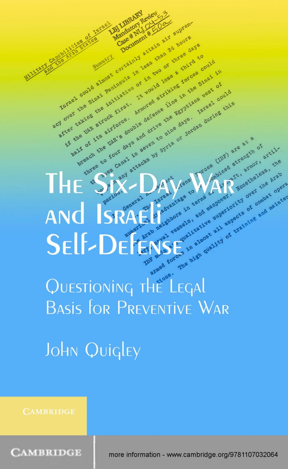 Big bigCover of The Six-Day War and Israeli Self-Defense