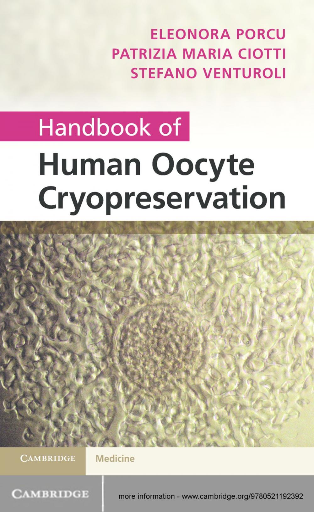 Big bigCover of Handbook of Human Oocyte Cryopreservation