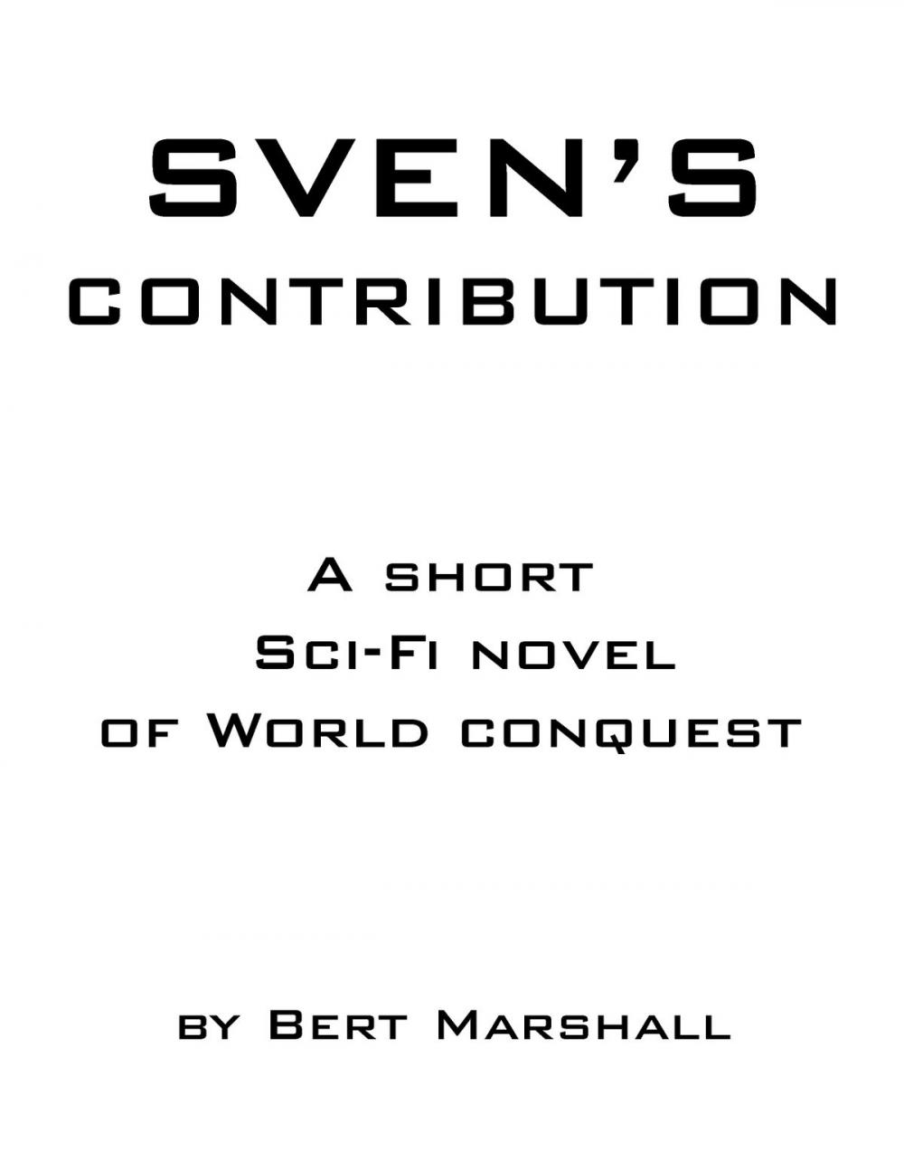 Big bigCover of Sven's Contribution