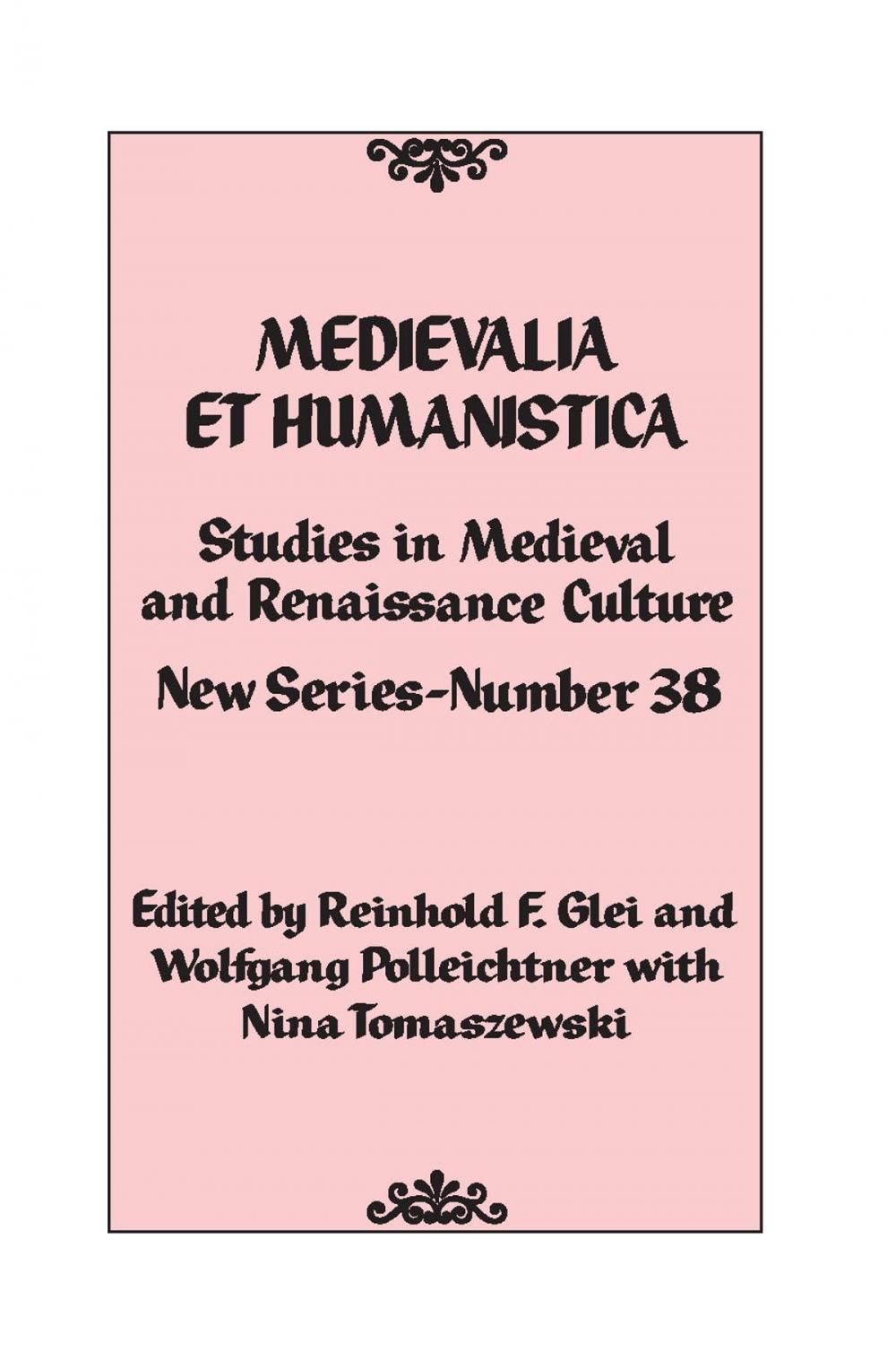 Big bigCover of Medievalia et Humanistica, No. 38