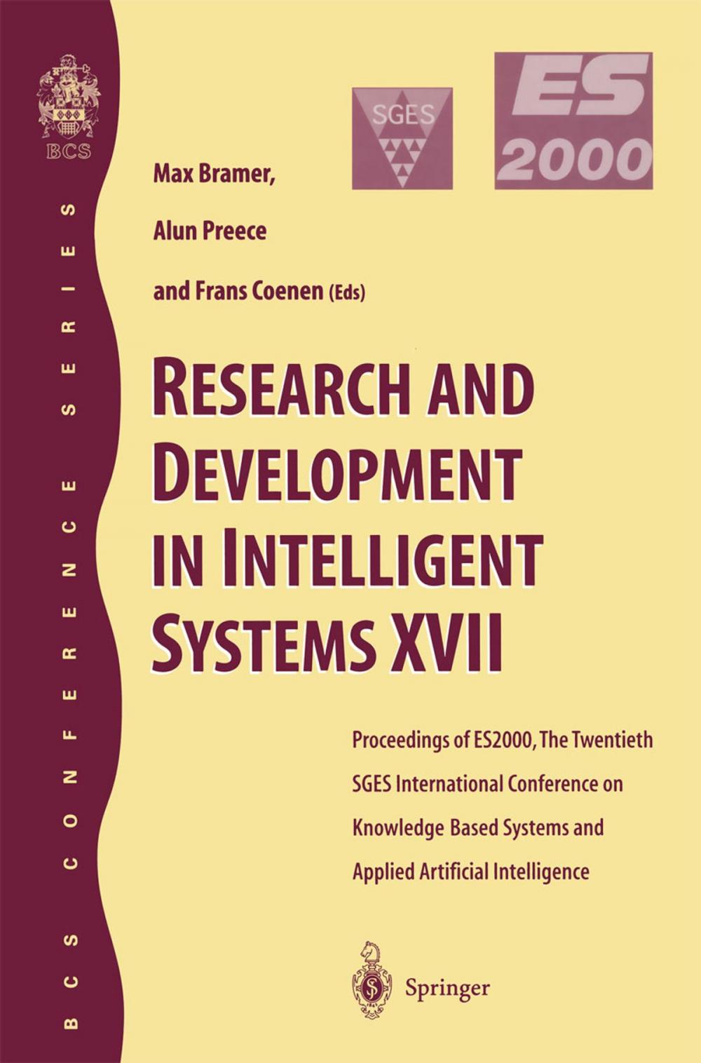 Big bigCover of Research and Development in Intelligent Systems XVII