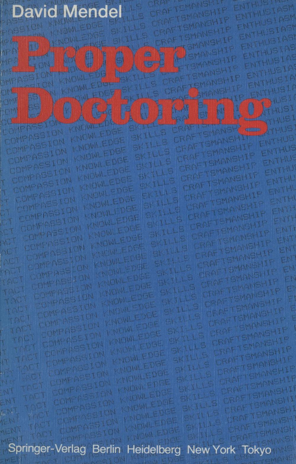 Big bigCover of Proper Doctoring