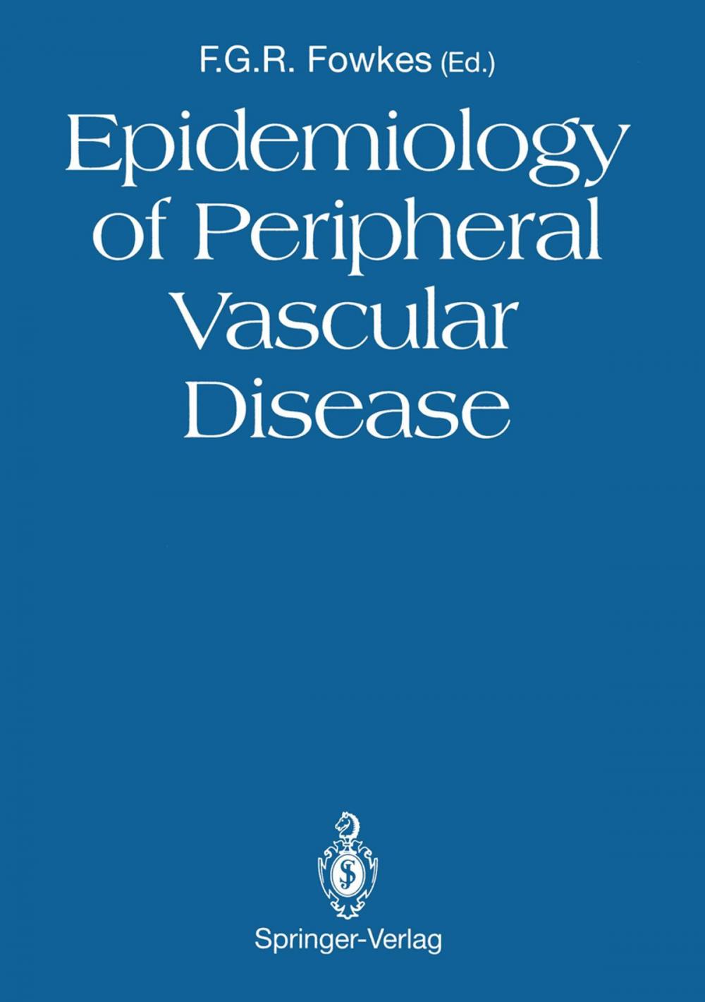 Big bigCover of Epidemiology of Peripheral Vascular Disease