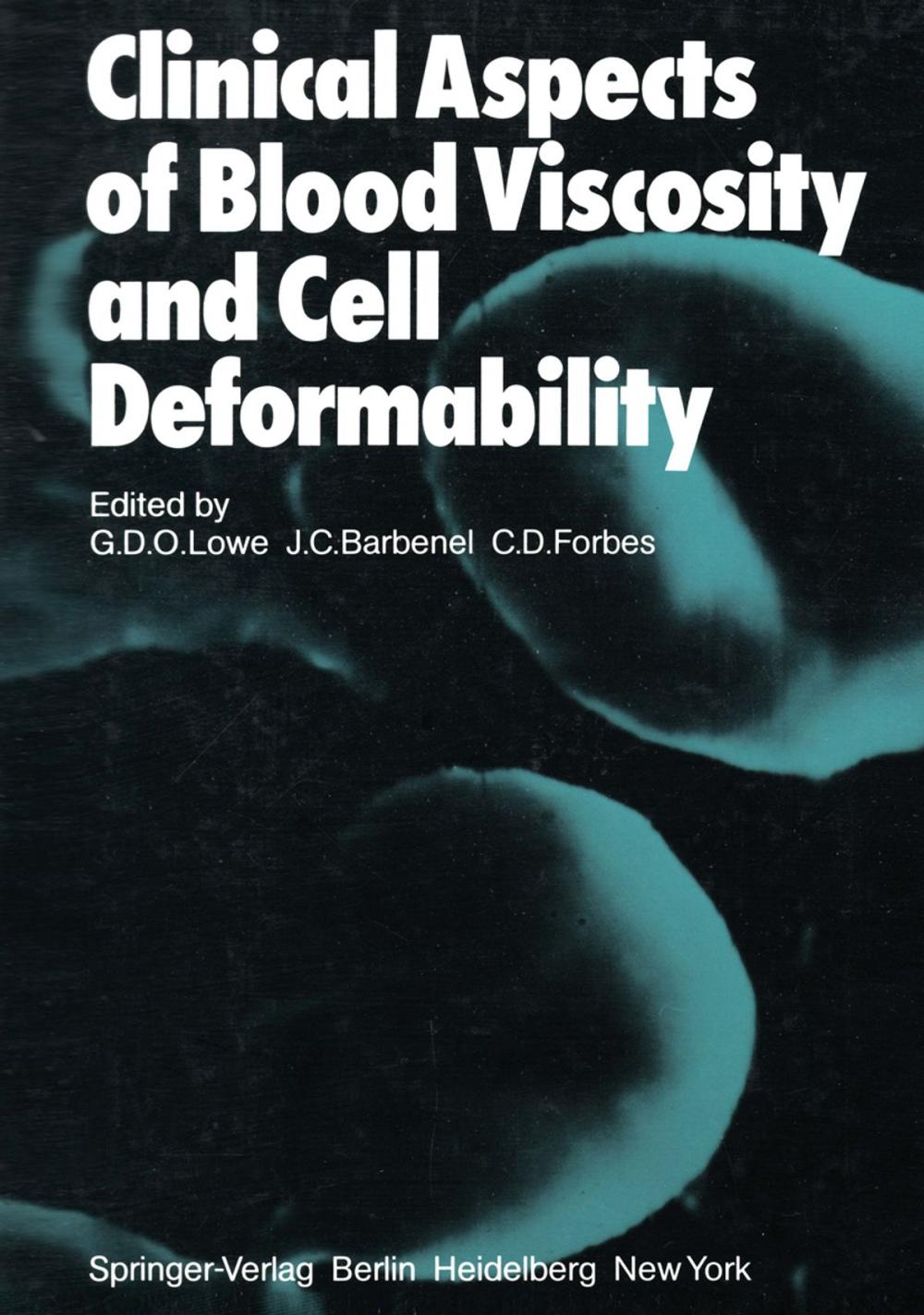 Big bigCover of Clinical Aspects of Blood Viscosity and Cell Deformability