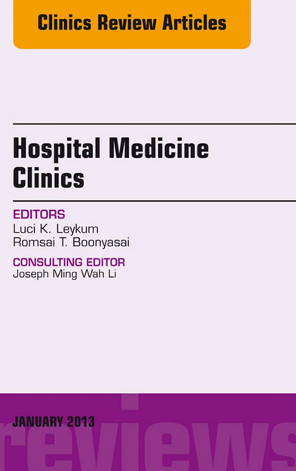 Big bigCover of HOSPITAL MEDICINE CLINICS 2-1, E-Book