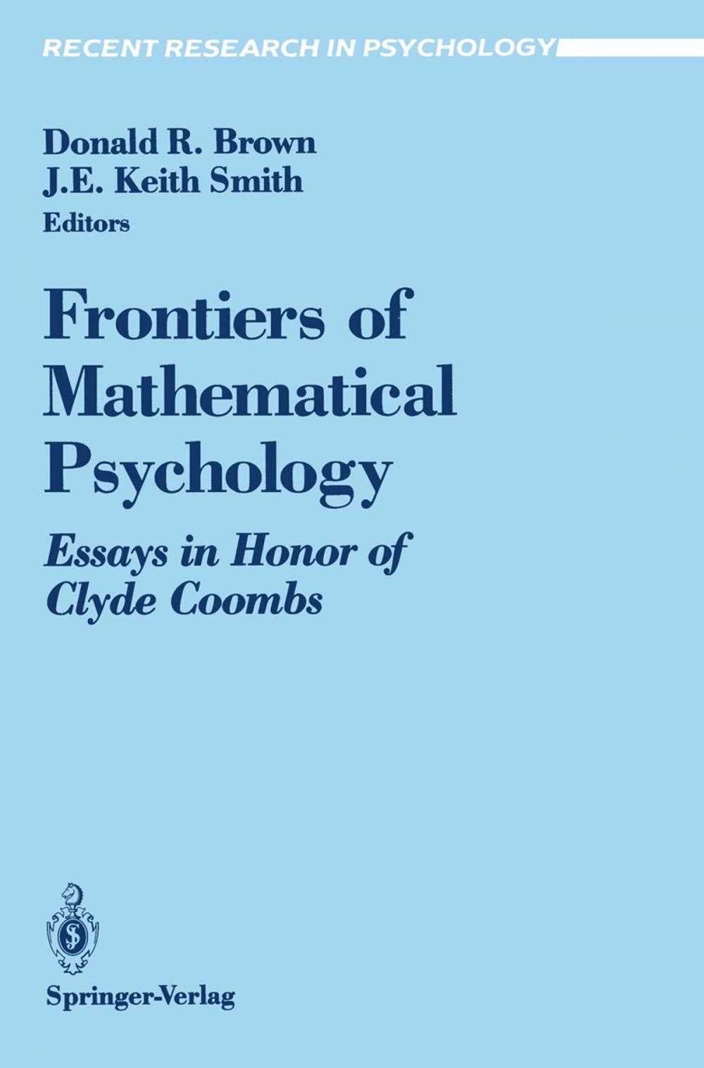 Big bigCover of Frontiers of Mathematical Psychology