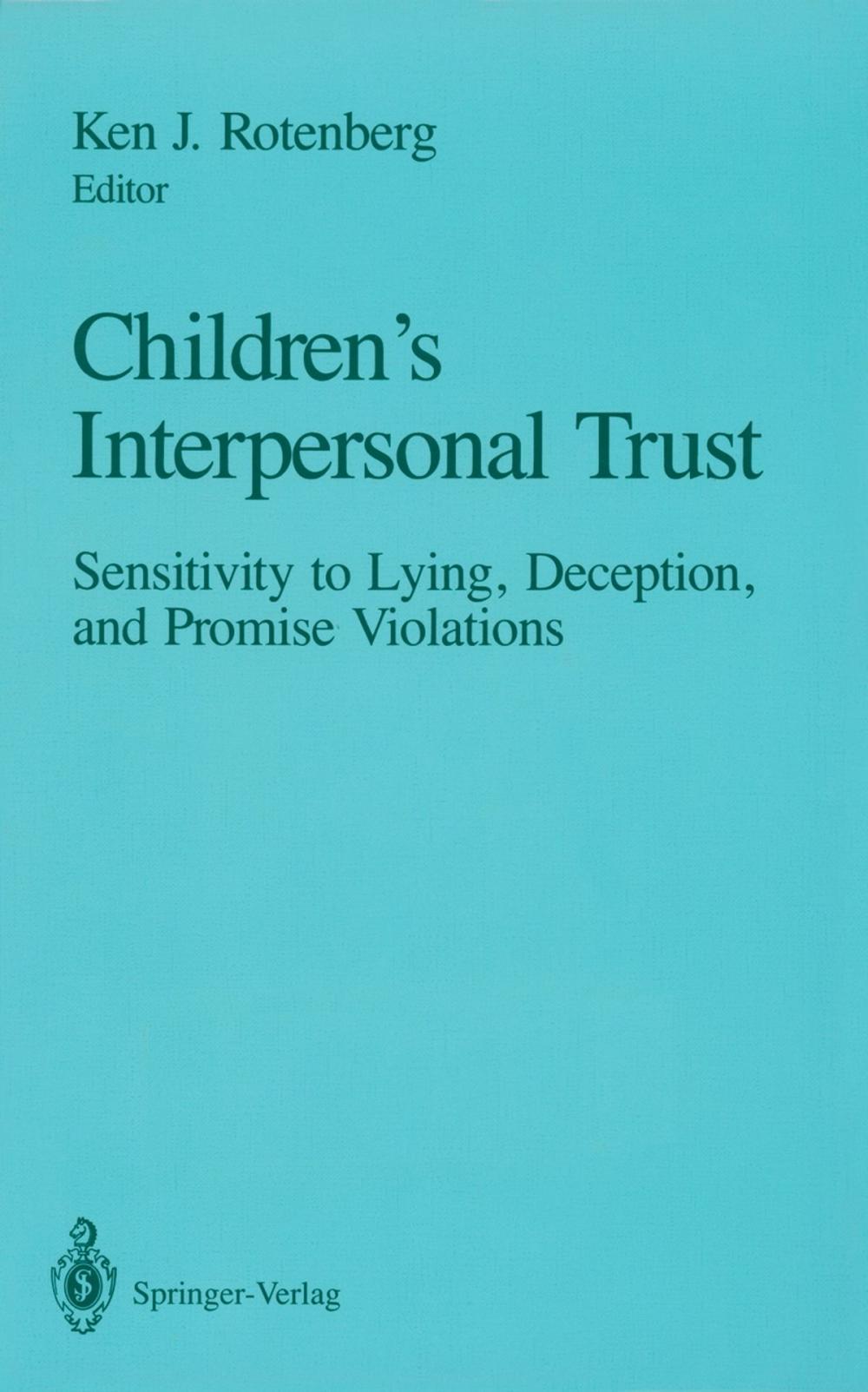 Big bigCover of Children’s Interpersonal Trust