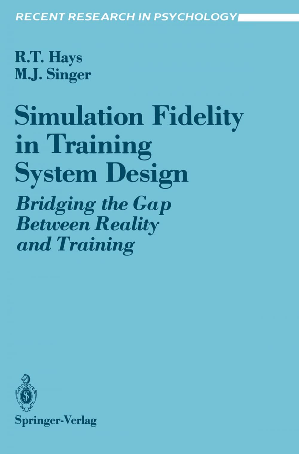 Big bigCover of Simulation Fidelity in Training System Design