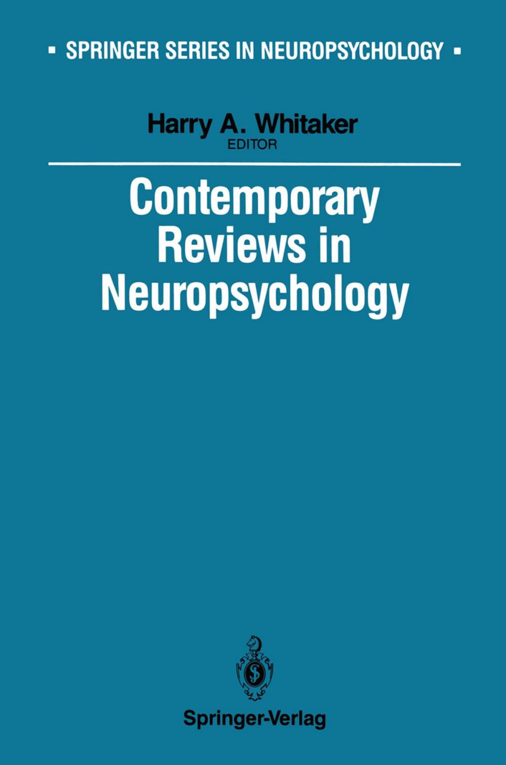 Big bigCover of Contemporary Reviews in Neuropsychology