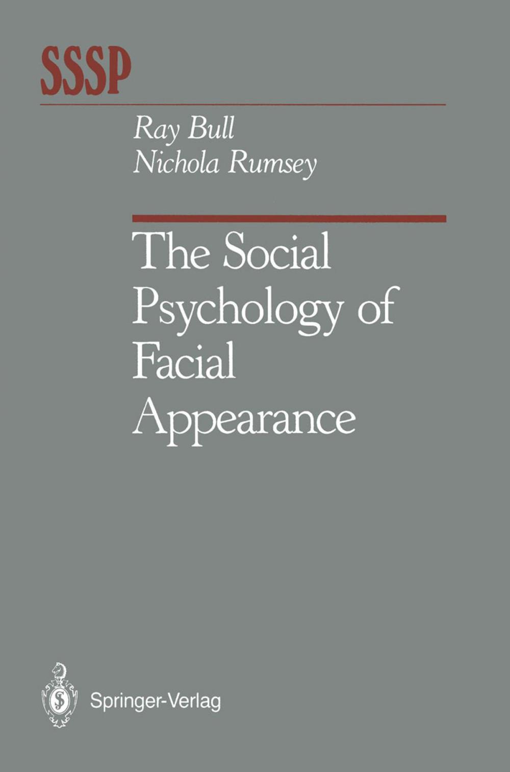 Big bigCover of The Social Psychology of Facial Appearance