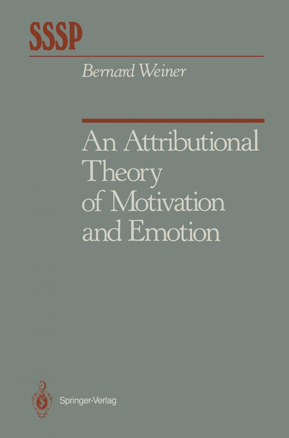 Big bigCover of An Attributional Theory of Motivation and Emotion