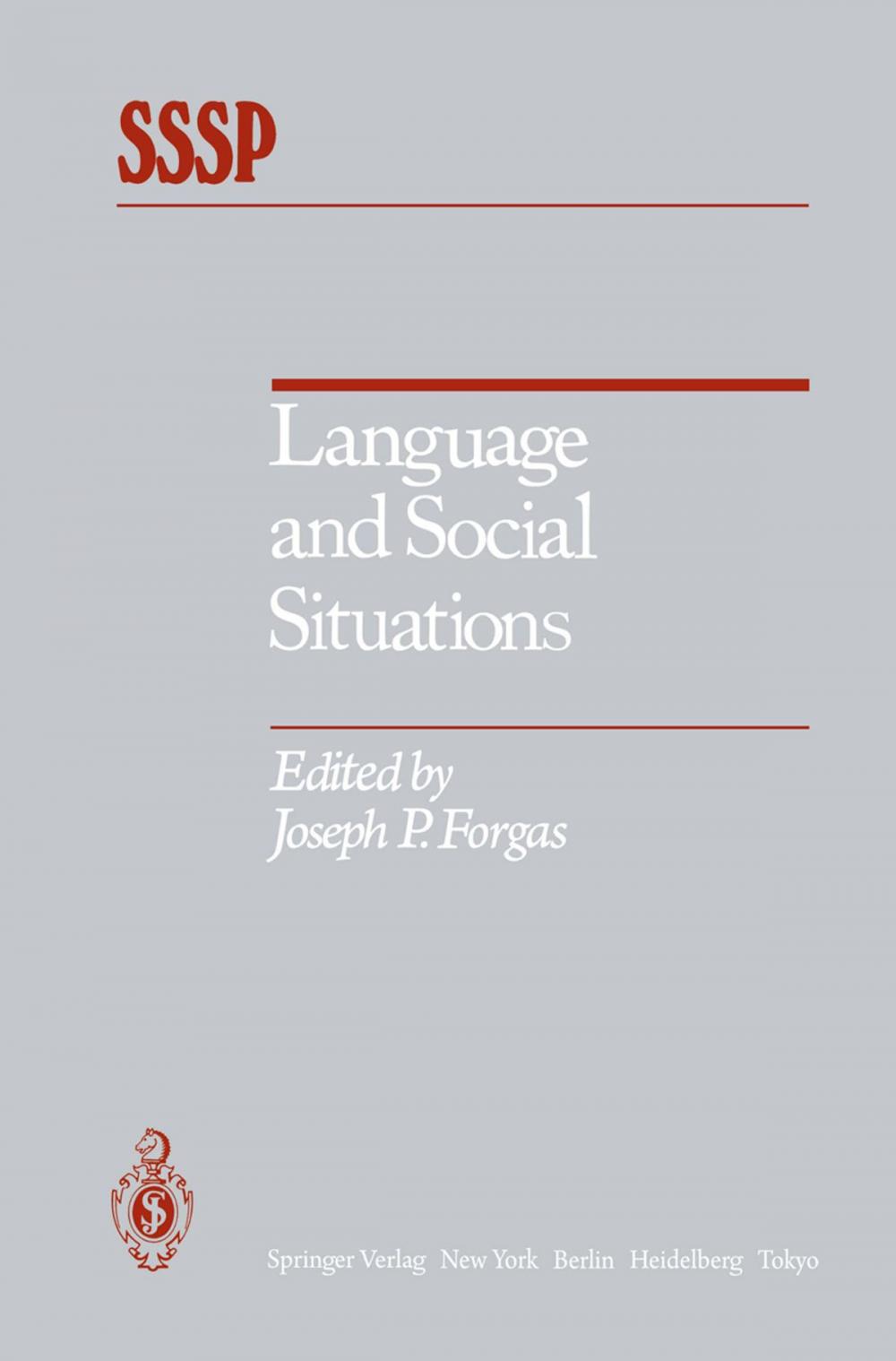 Big bigCover of Language and Social Situations