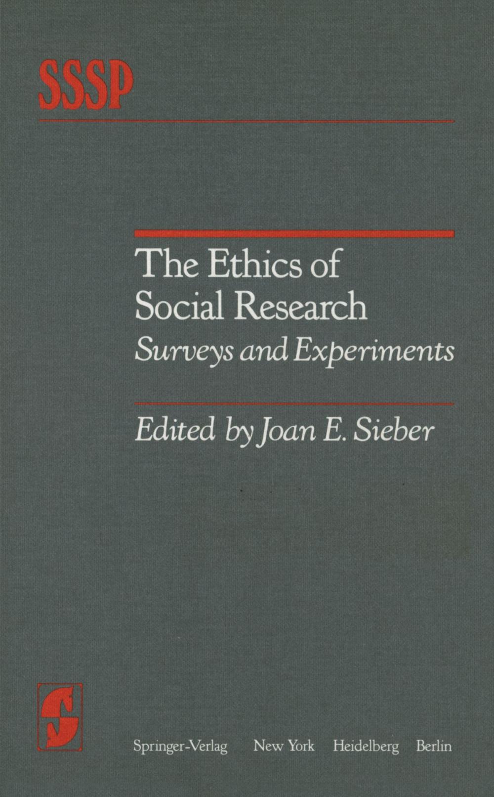 Big bigCover of The Ethics of Social Research