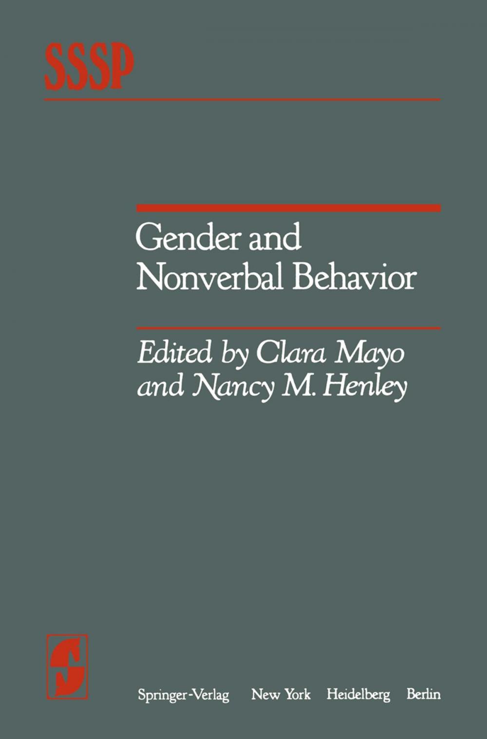 Big bigCover of Gender and Nonverbal Behavior