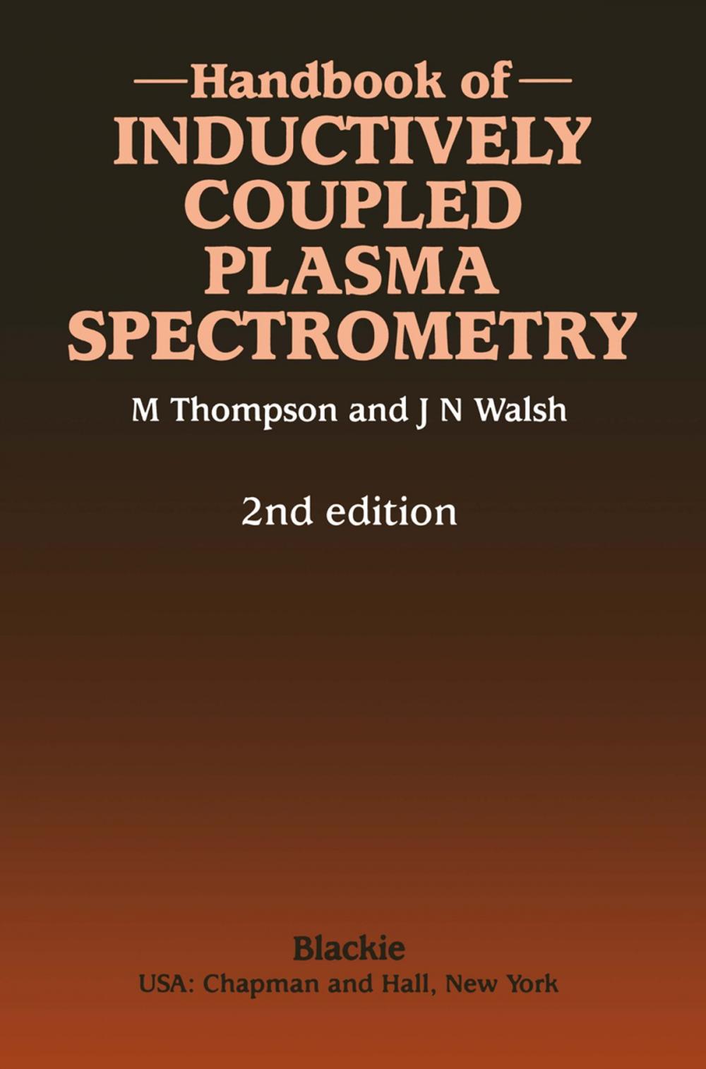 Big bigCover of Handbook of Inductively Coupled Plasma Spectrometry